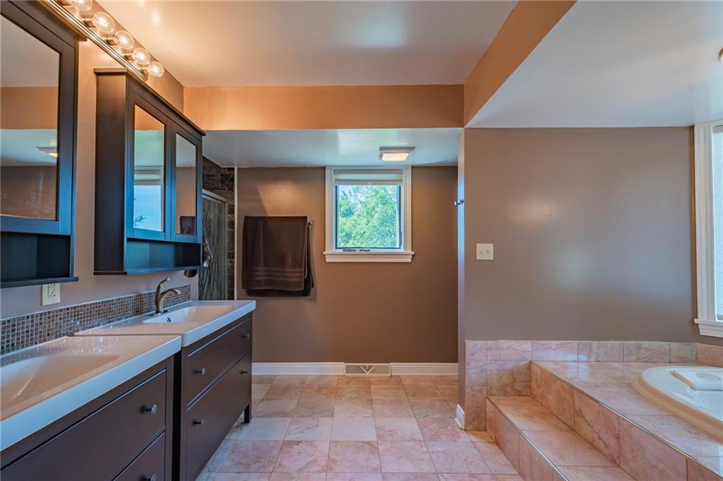 267 Mowl Road Washington, PA 15301 - Photo 9 of 25 Remodeled Master Bath with dual vanities & Jet Tub