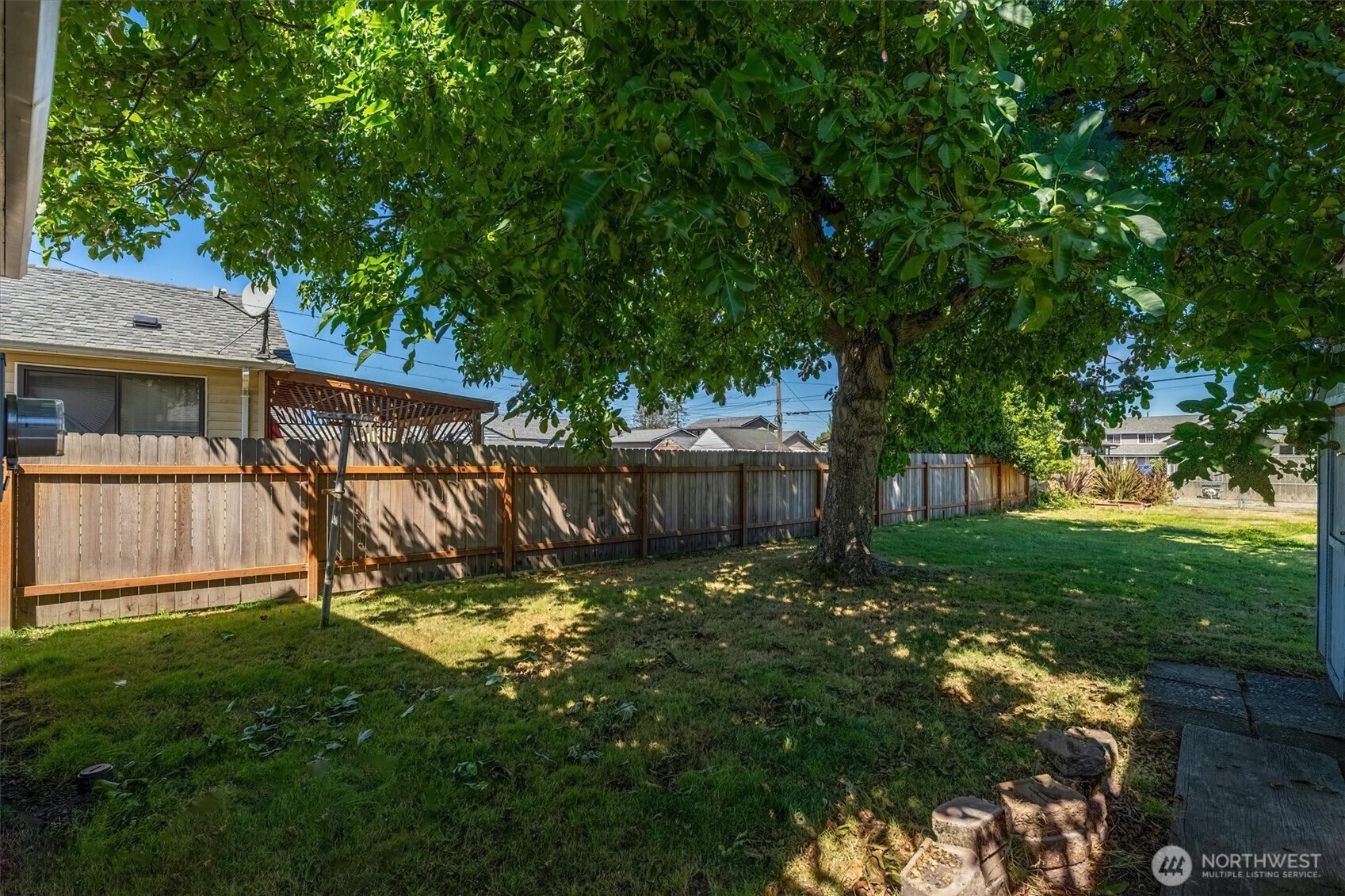 2938 Washington Way Longview, WA 98632 - Photo 19 of 21 a view of backyard with a barn and large trees