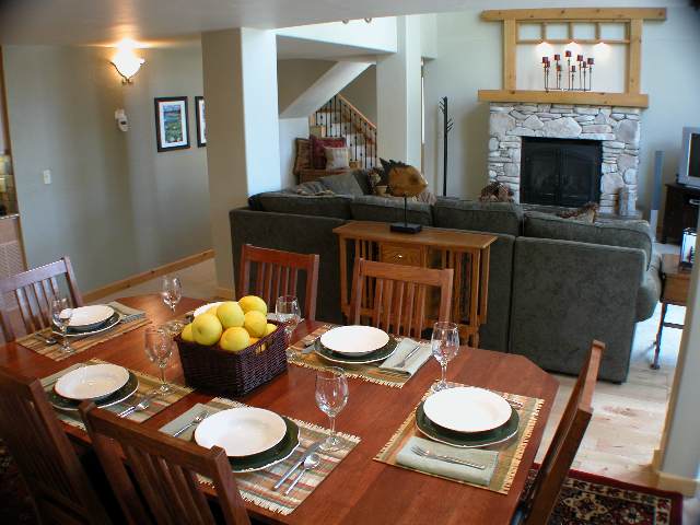 1116 Martis Landing Truckee, CA 96161 - Photo 3 of 7 a table that has a stove and a wooden floor