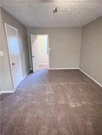 an empty room with an entryway
