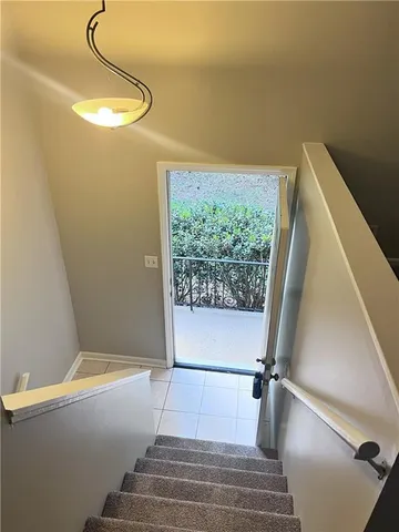 a view of entryway with a front door