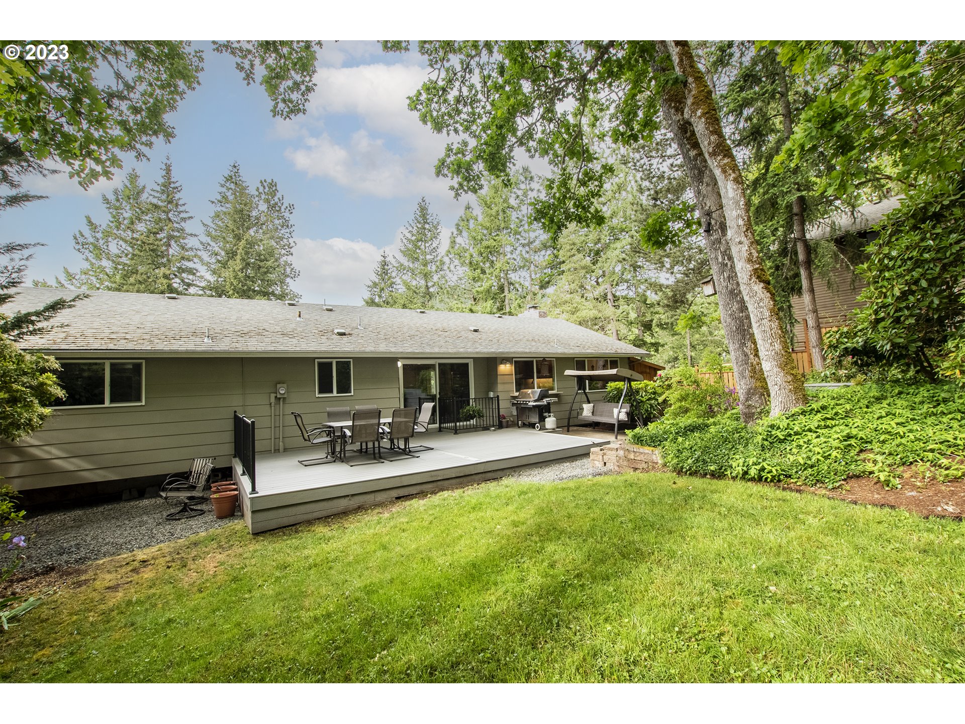 197 Brae Burn Drive Eugene, OR 97405 - Photo 36 of 42 a view of a house with a yard patio and sitting area
