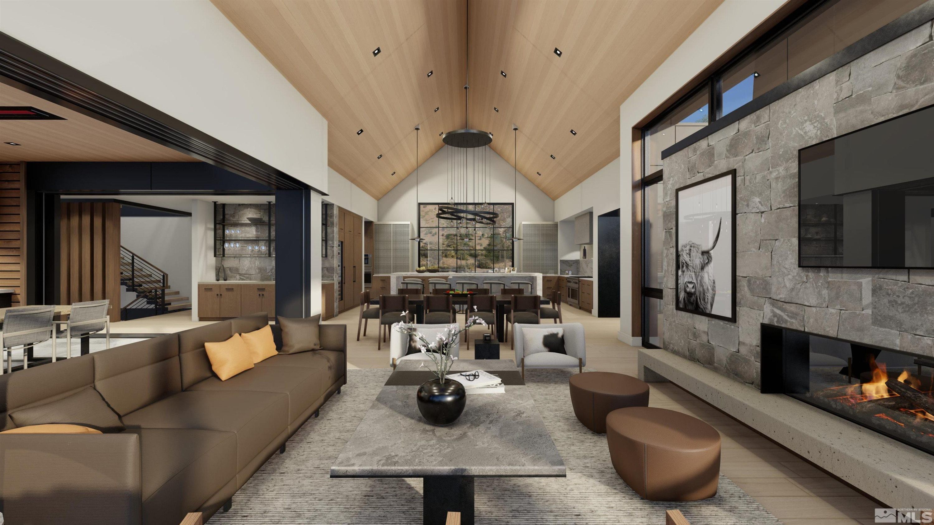 1005 Stag Ridge Court, Unit 5 Reno, NV 89519 - Photo 11 of 23 a living room with furniture and a fireplace