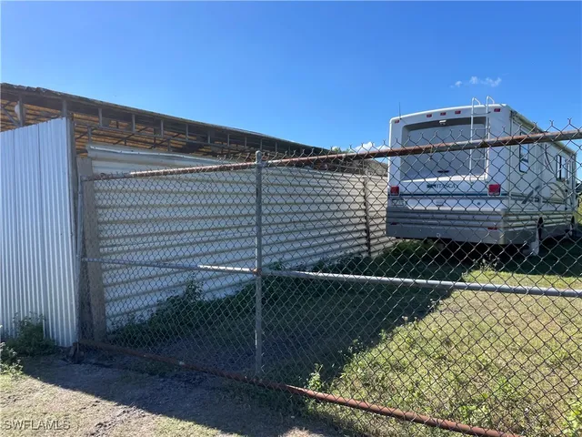 a view of a building with a outdoor space