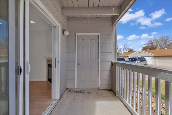 a view of a balcony