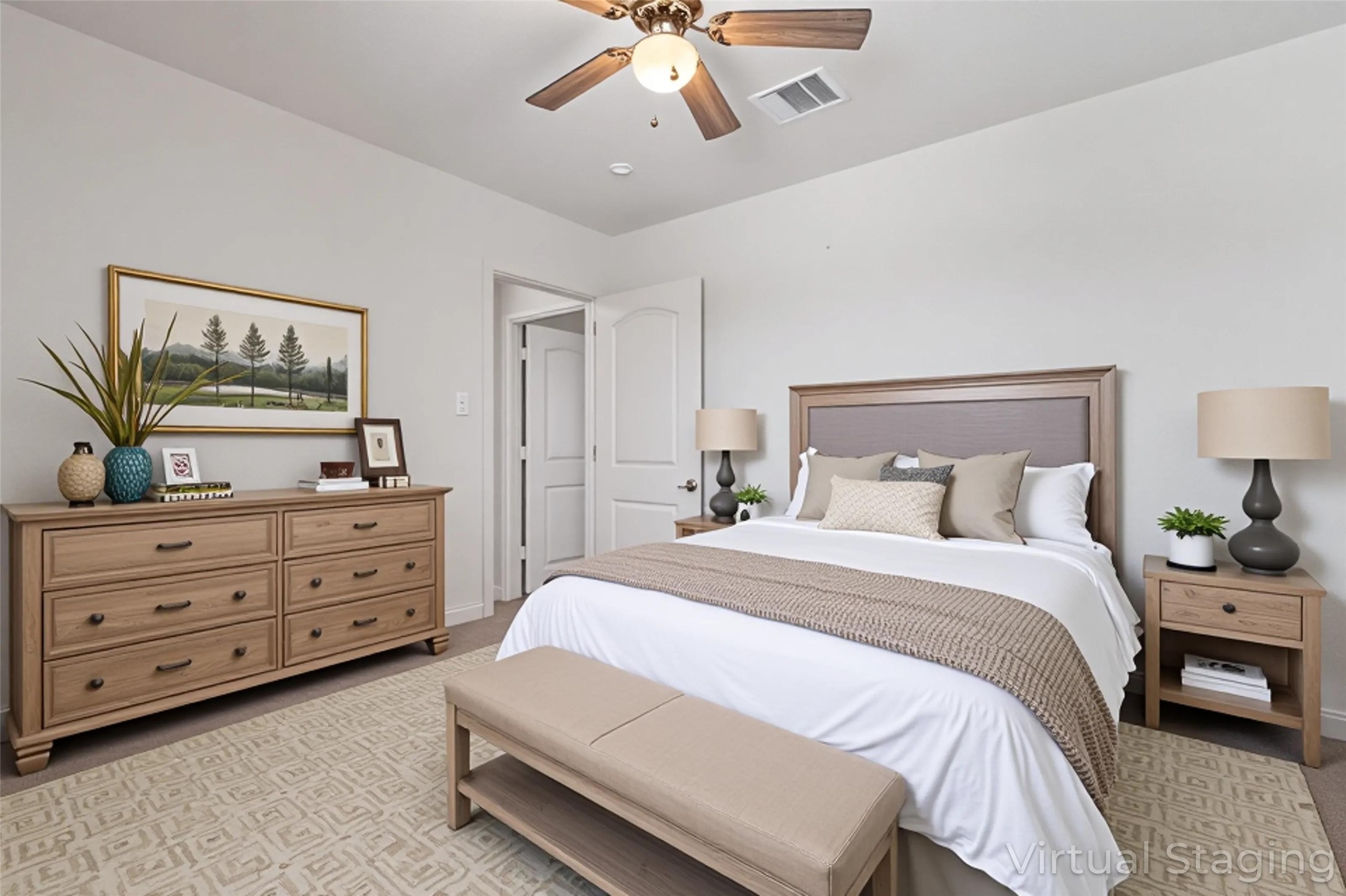 163 Niven Path, Unit 12K Jarrell, TX 76537 - Photo 22 of 39 Secondary Bedroom VIRTUALLY STAGED.