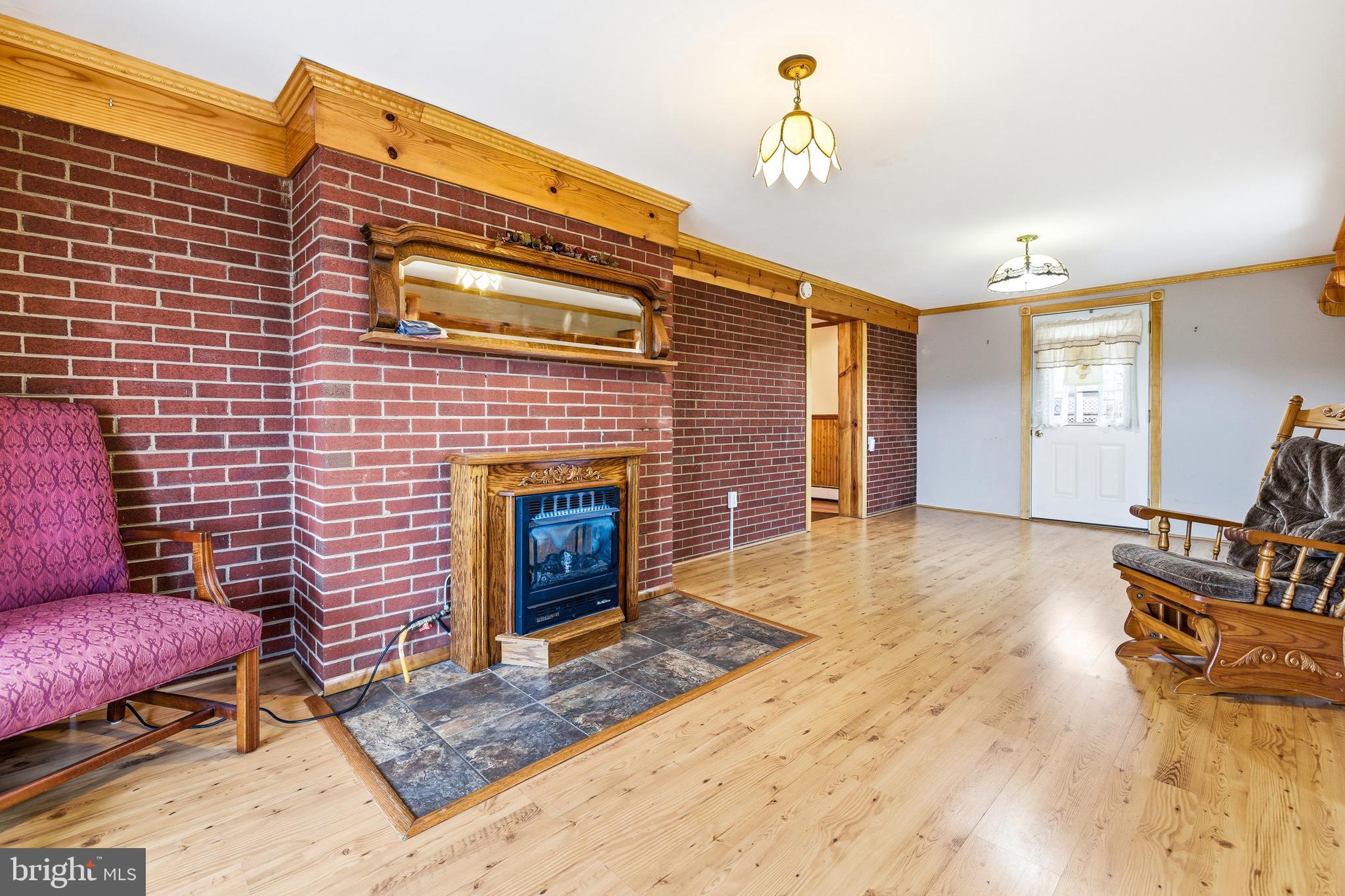 5009 Mill Creek Road Luray, VA 22835 - Photo 4 of 87 a living room with furniture a flat screen tv and a fireplace