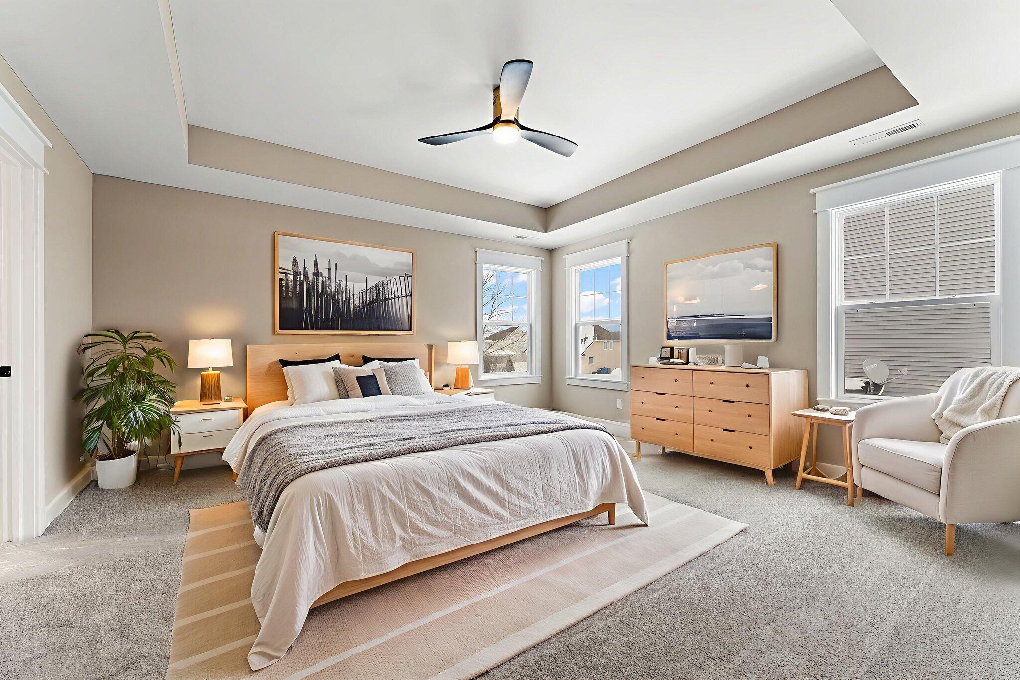 2132 Pradera Trail Chesterton, IN 46304 - Photo 33 of 45 a bedroom with a bed couch and window