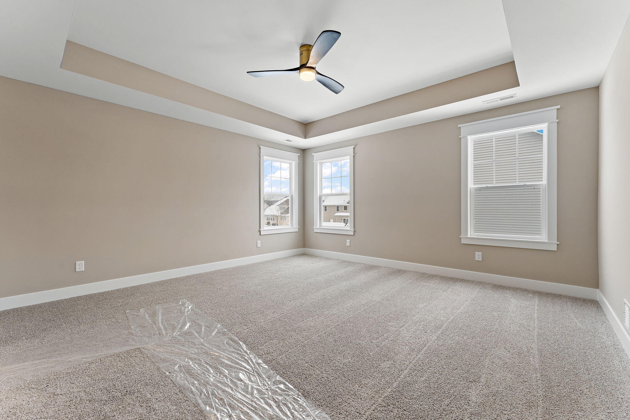2132 Pradera Trail Chesterton, IN 46304 - Photo 37 of 46 a view of a livingroom with a ceiling fan and window