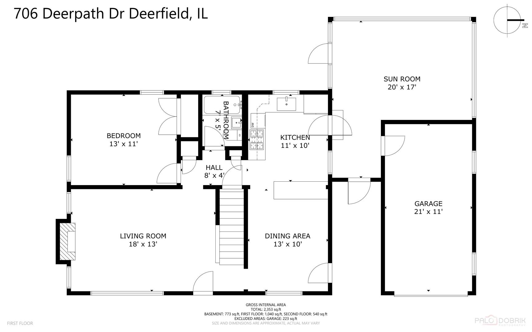 706 Deerpath Drive Deerfield, IL 60015 - Photo 34 of 36 a picture of a wall with a white wall and a sign