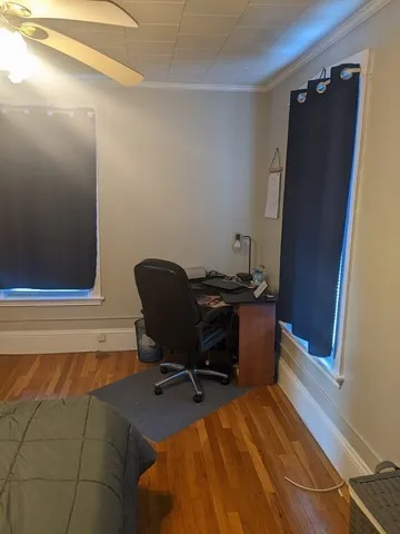 a view of workspace with lounge chair