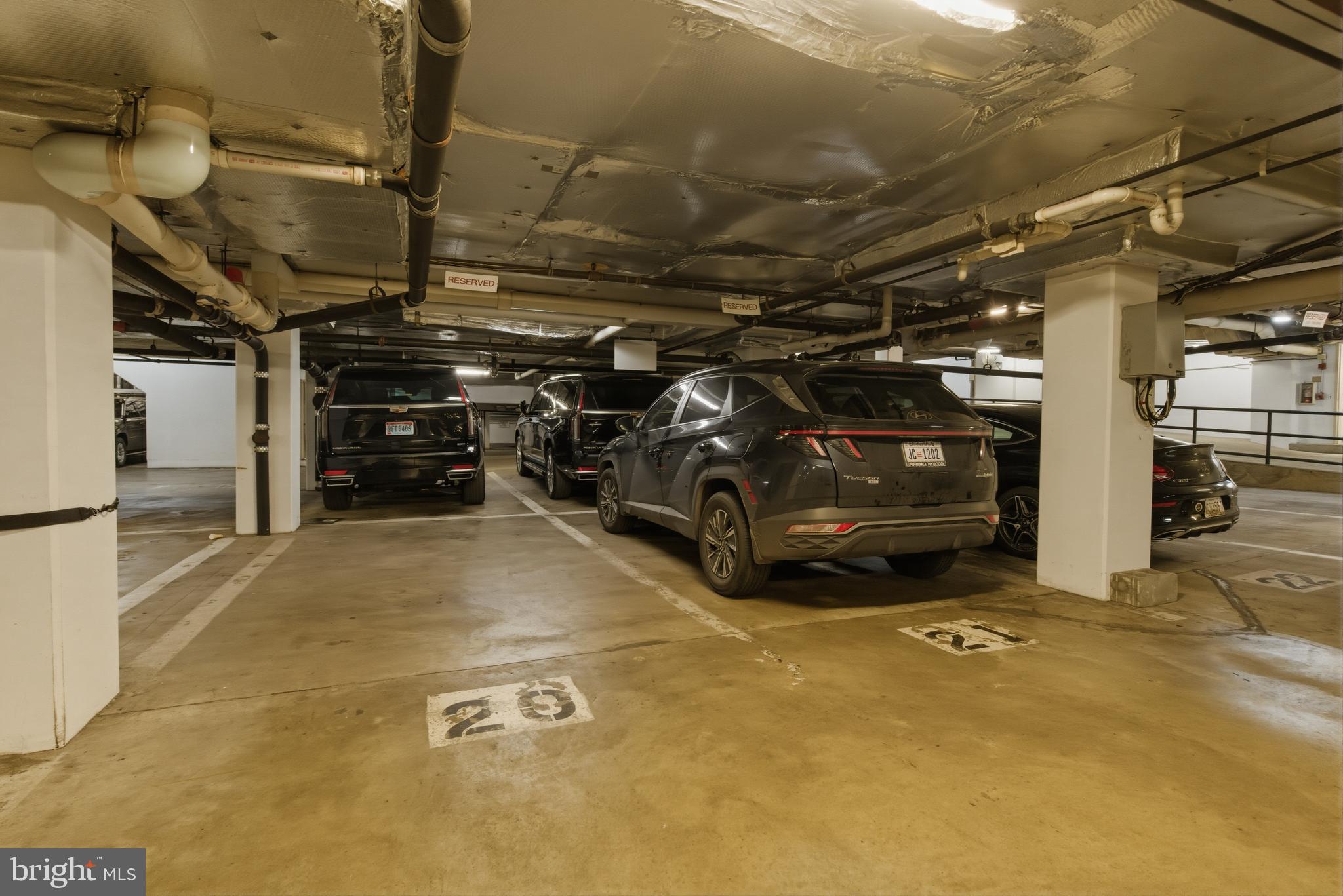 1215 28th Street Northwest, Unit L4 Washington, DC 20007 - Photo 45 of 48 Two full-size assigned side by side garage parking