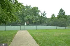 a view of a park with swings