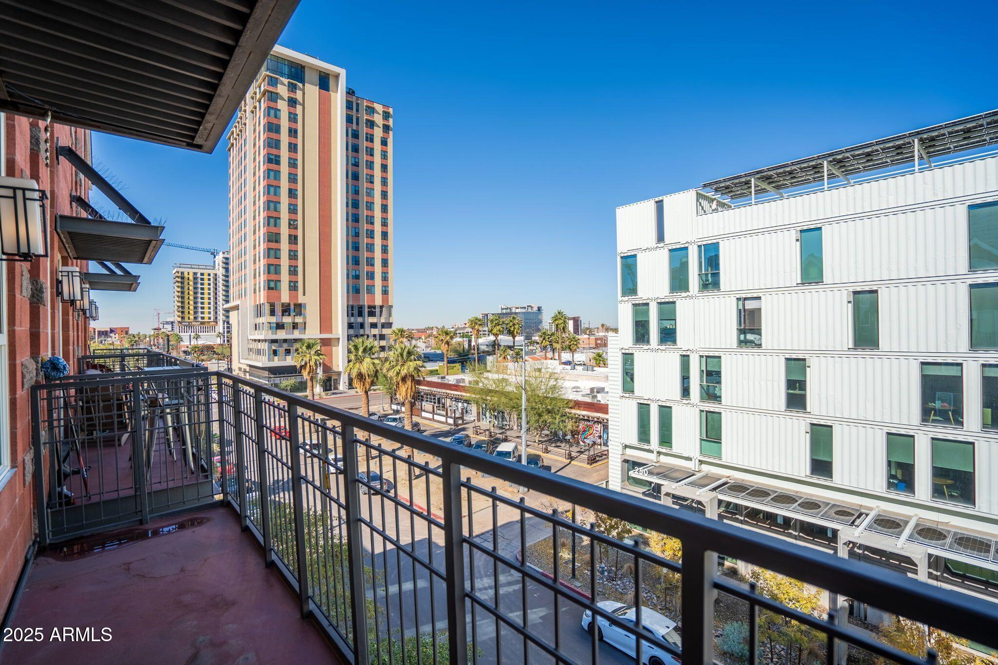 215 East McKinley Street, Unit 406 Phoenix, AZ 85004 - Photo 2 of 16 Balcony View