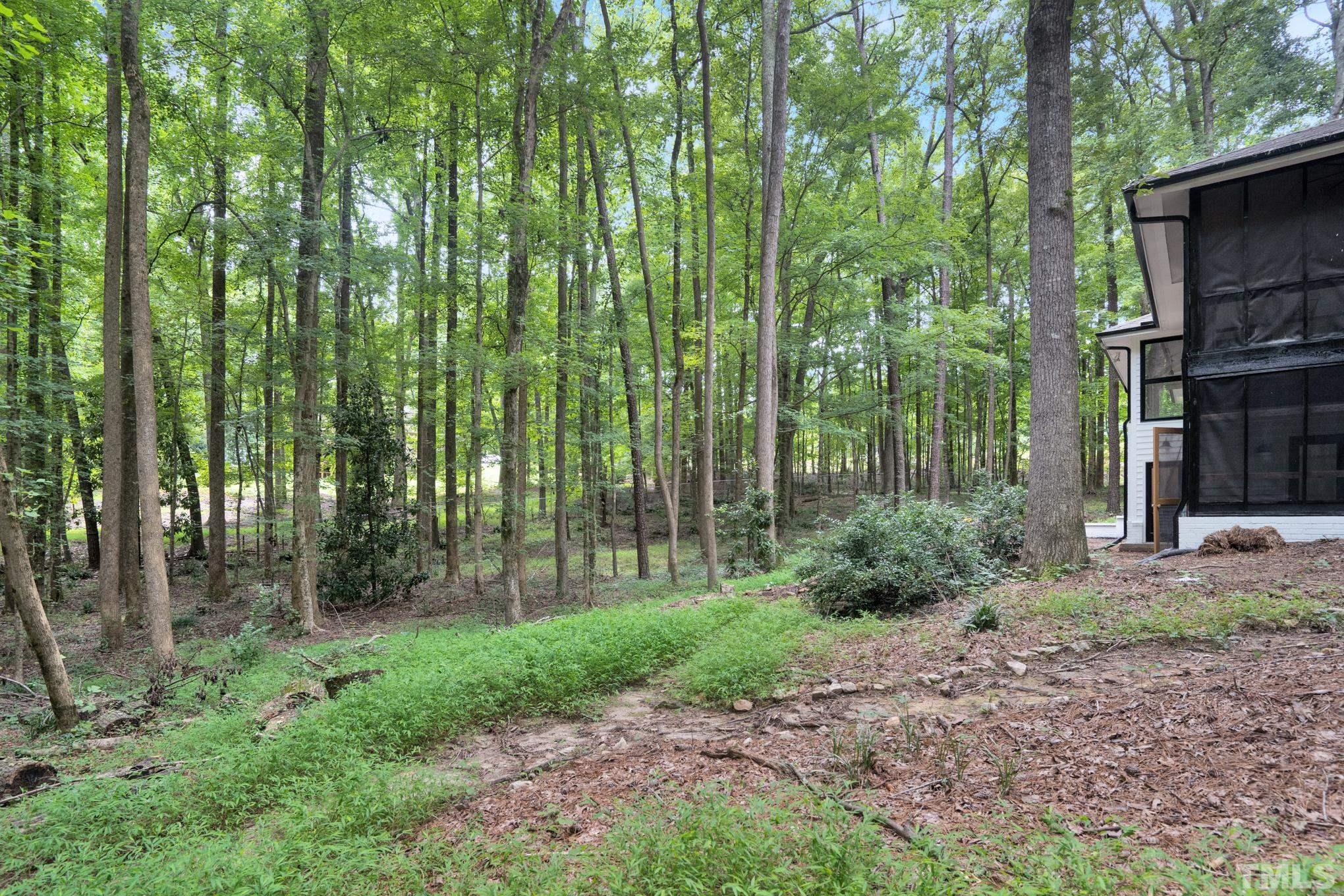 12600 Old Creedmoor Road Raleigh, NC 27613 - Photo 21 of 24 a view of a yard with large trees