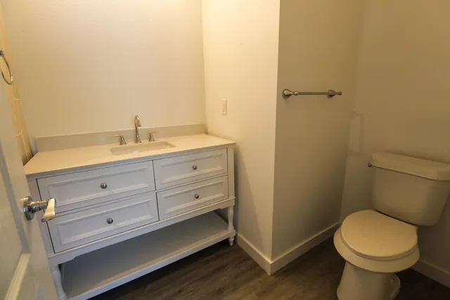 a bathroom with a sink and a toilet
