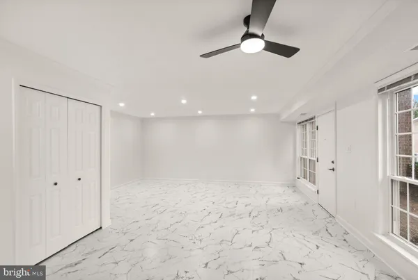 a view of an empty room