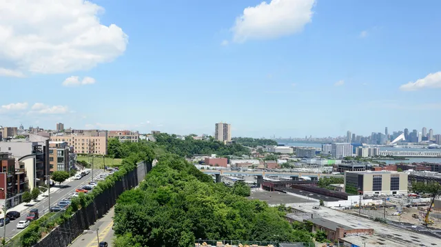 a view of a city with buildings