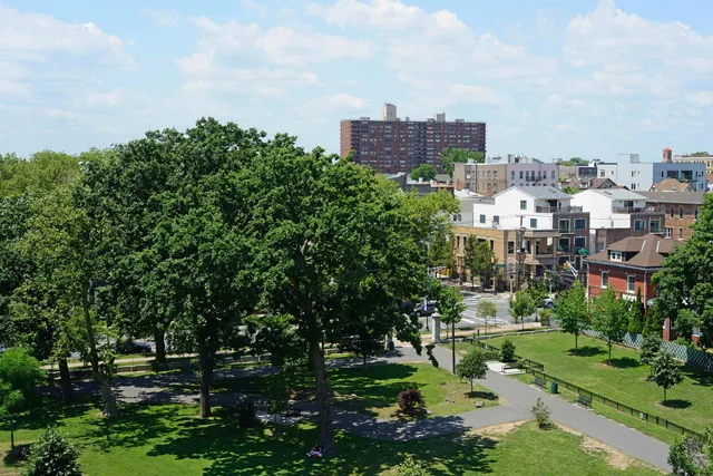 an aerial view of multiple house