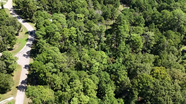 an aerial view of a houses with yard