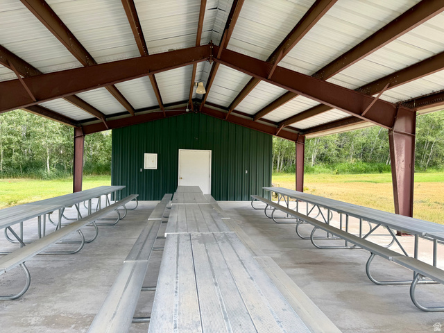 1133 Paris Canyon Road Paris, ID 83261 - Photo 38 of 75 Covered outdoor pavilion all metal and concrete for easy no upkeep including building for storage