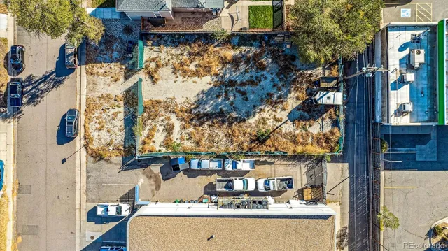 a view of building from a balcony