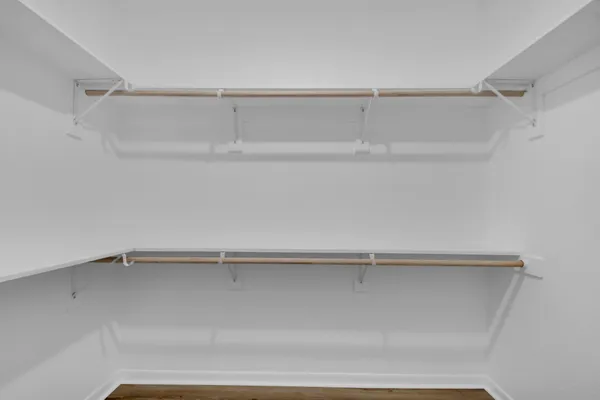 a close view of closet