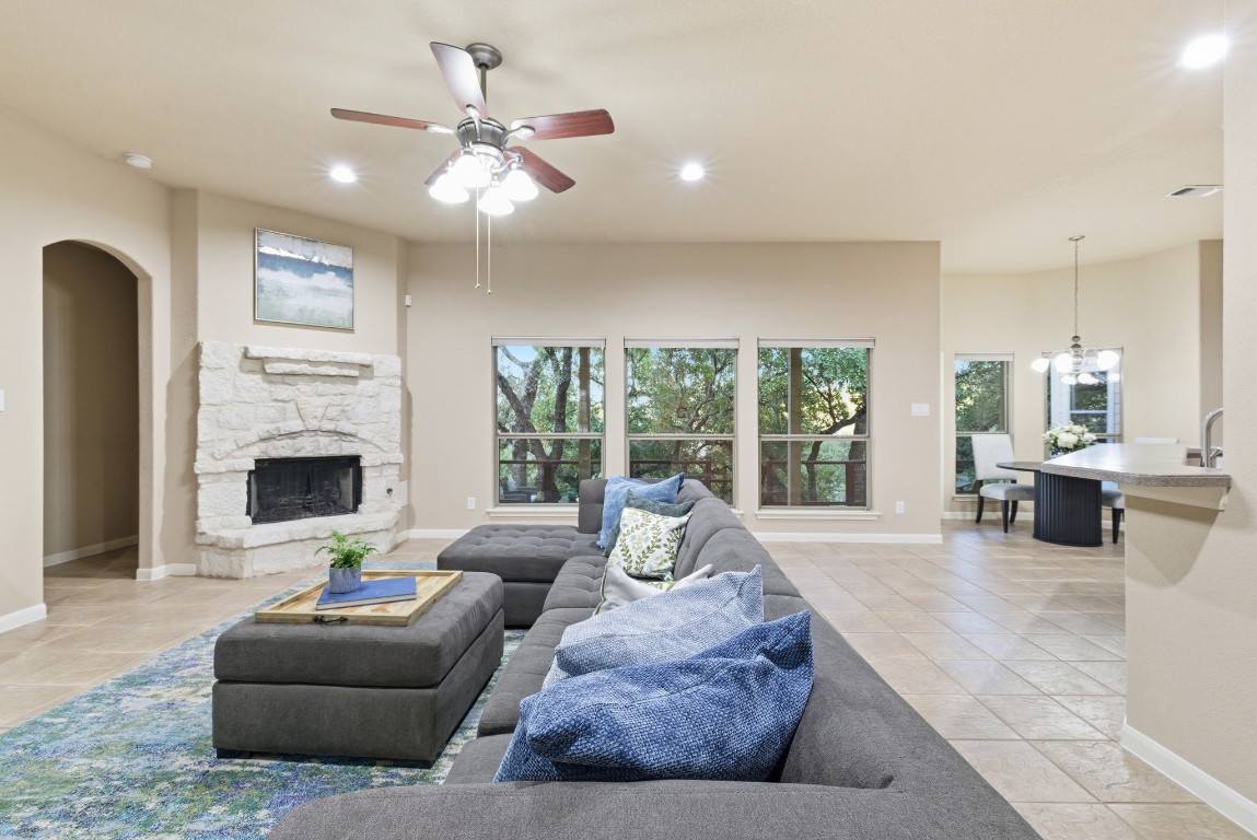 2291 Frontier Spring Branch, TX 78070 - Photo 7 of 39 Gorgeous views of the massive oaks in the backyard...so peaceful!