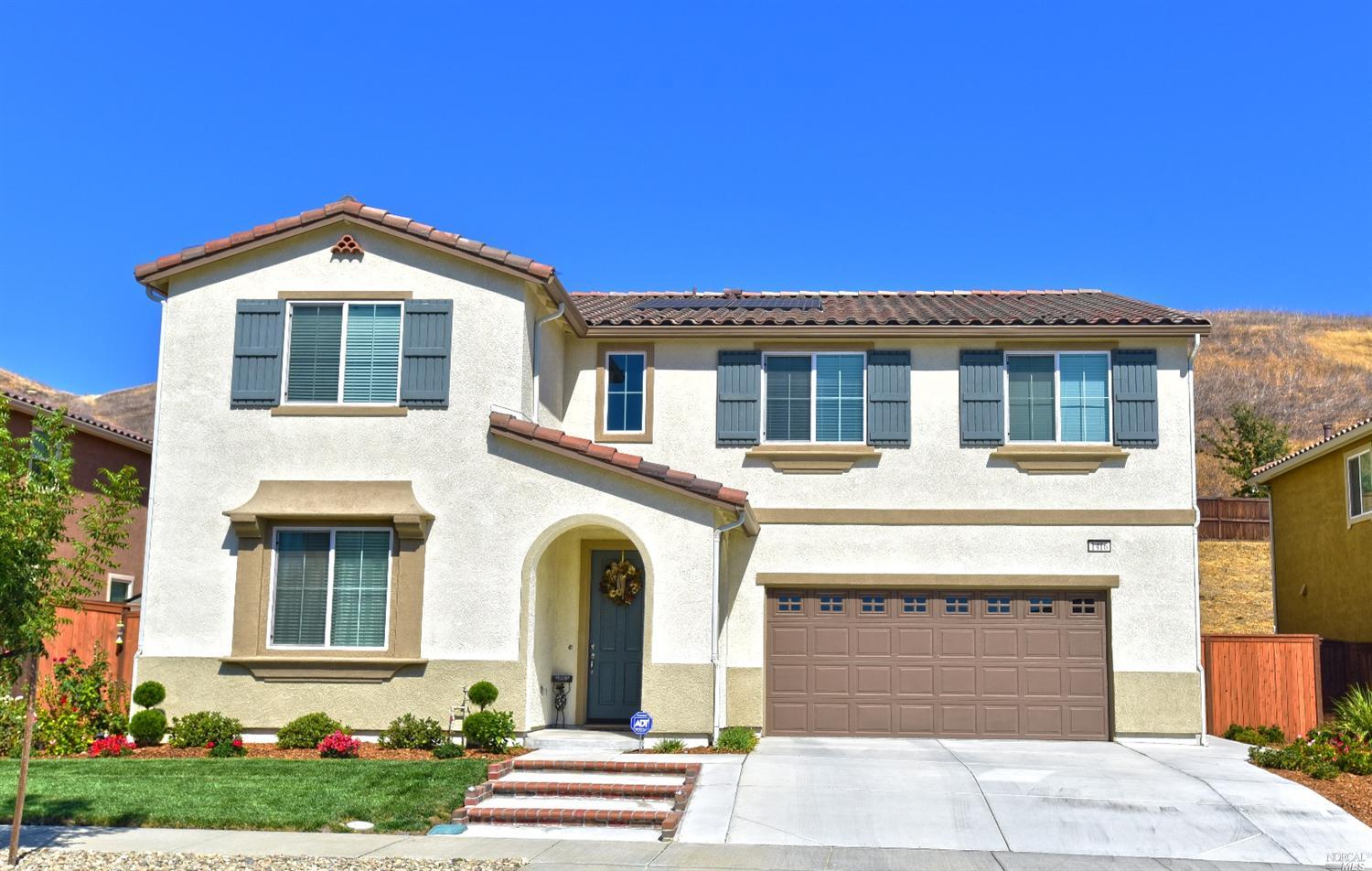 a front view of a house