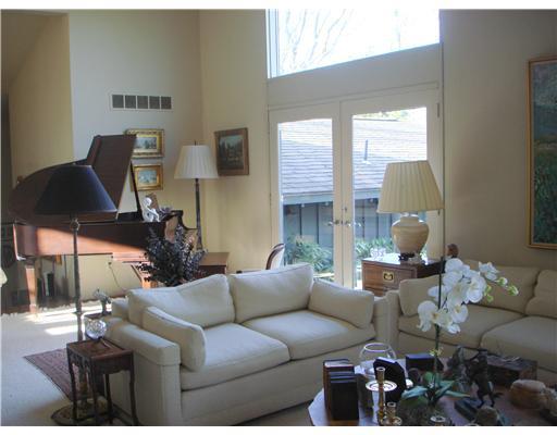 408 Buckingham Road Fox Chapel, PA 15215 - Photo 3 of 10 Living Room. Cathedral ceiling, doors to patio
