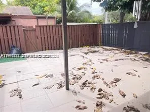 a view of wooden fence