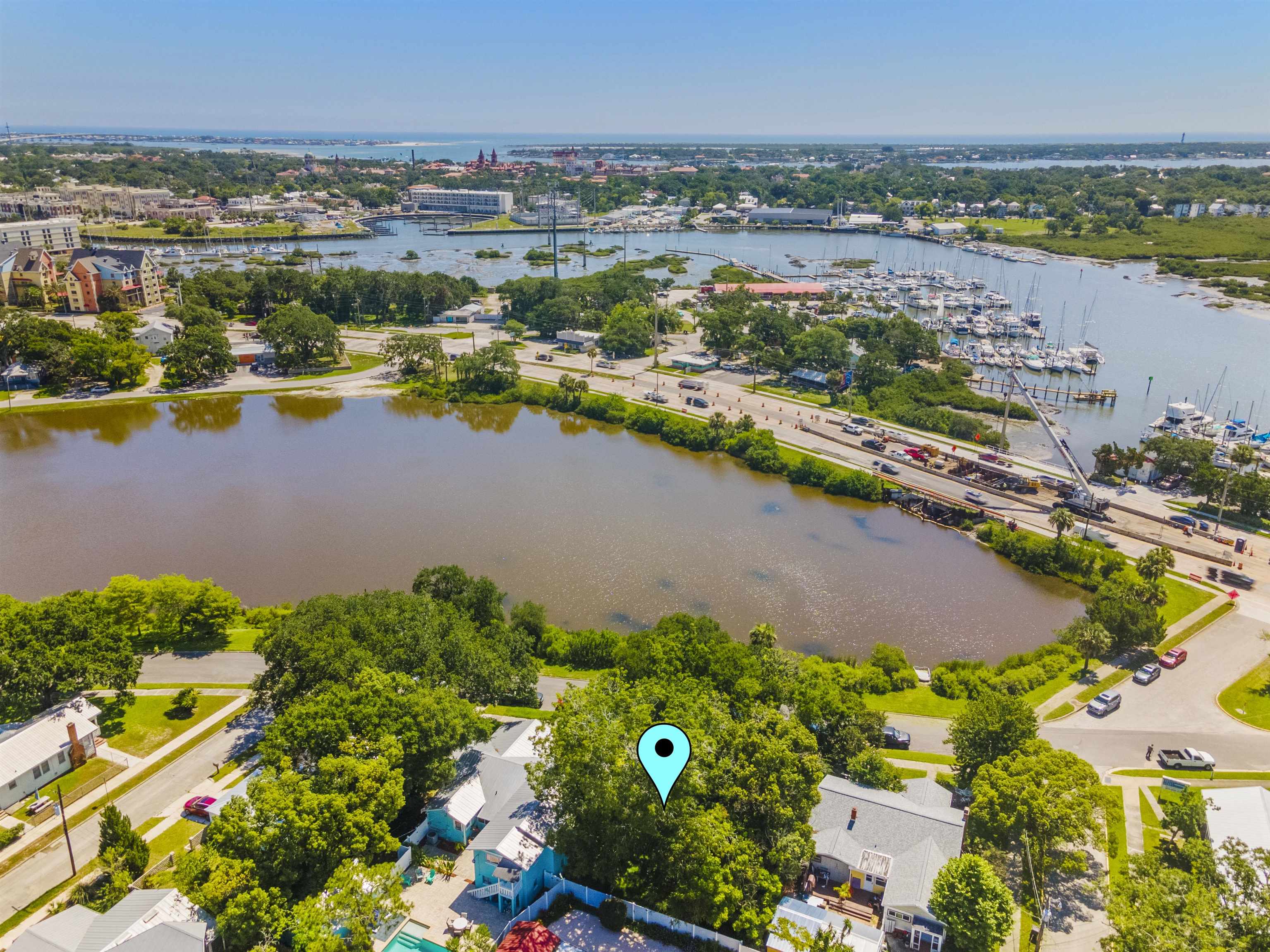 0 Rio Vista Drive St. Augustine, FL 32084 - Photo 2 of 9 an aerial view of a city and lake view