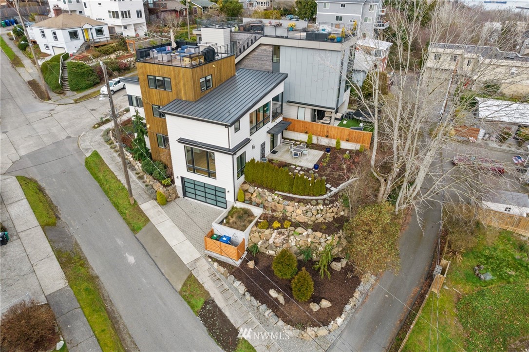 3740 34th Avenue Southwest Seattle, WA 98126 - Photo 2 of 31 an aerial view of a house with outdoor space