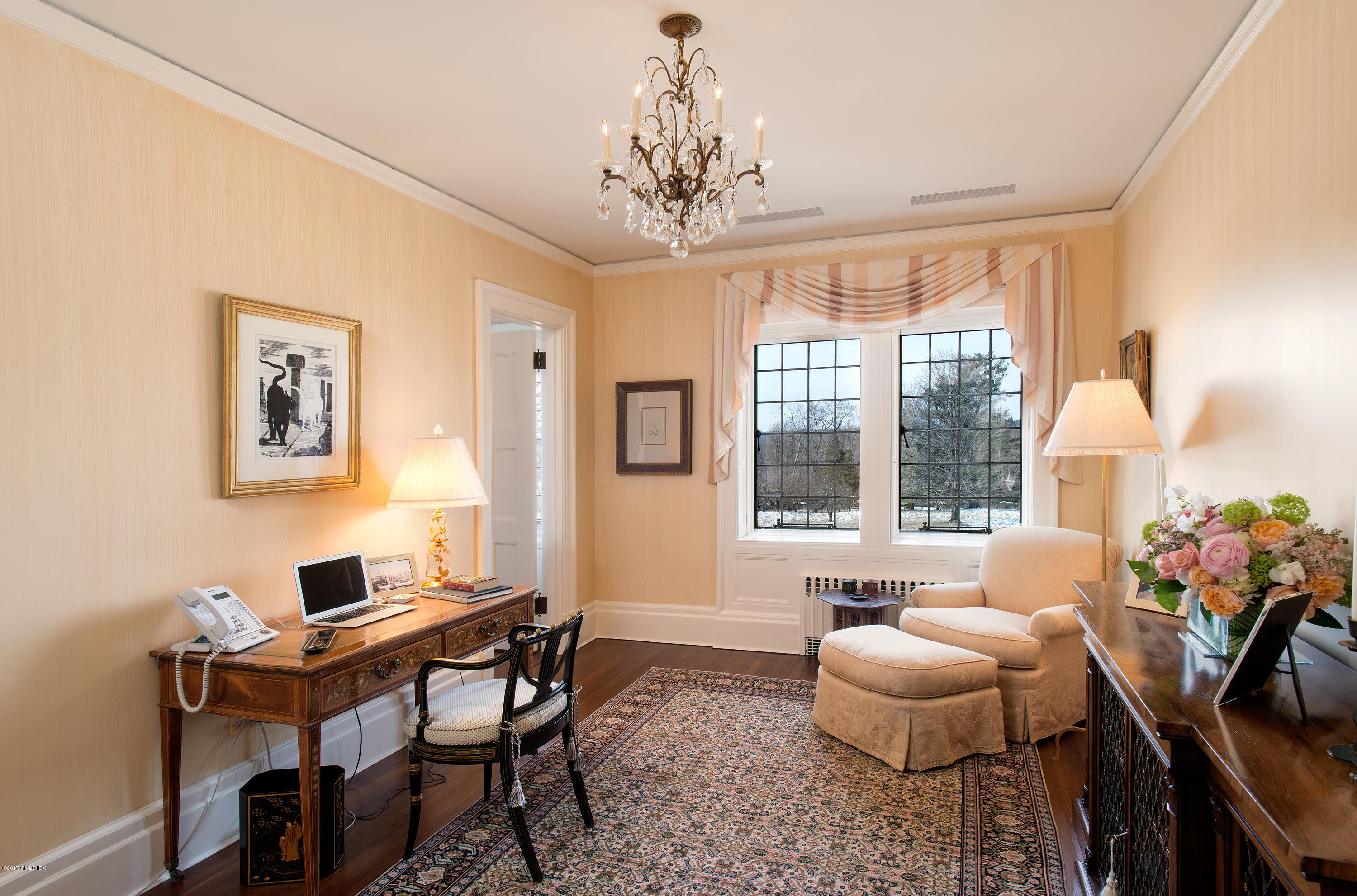 9 Sabine Farm Road Greenwich, CT 06831 - Photo 18 of 26 a workspace with furniture window and outside view