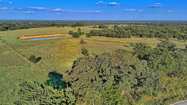 a view of a garden from a balcony
