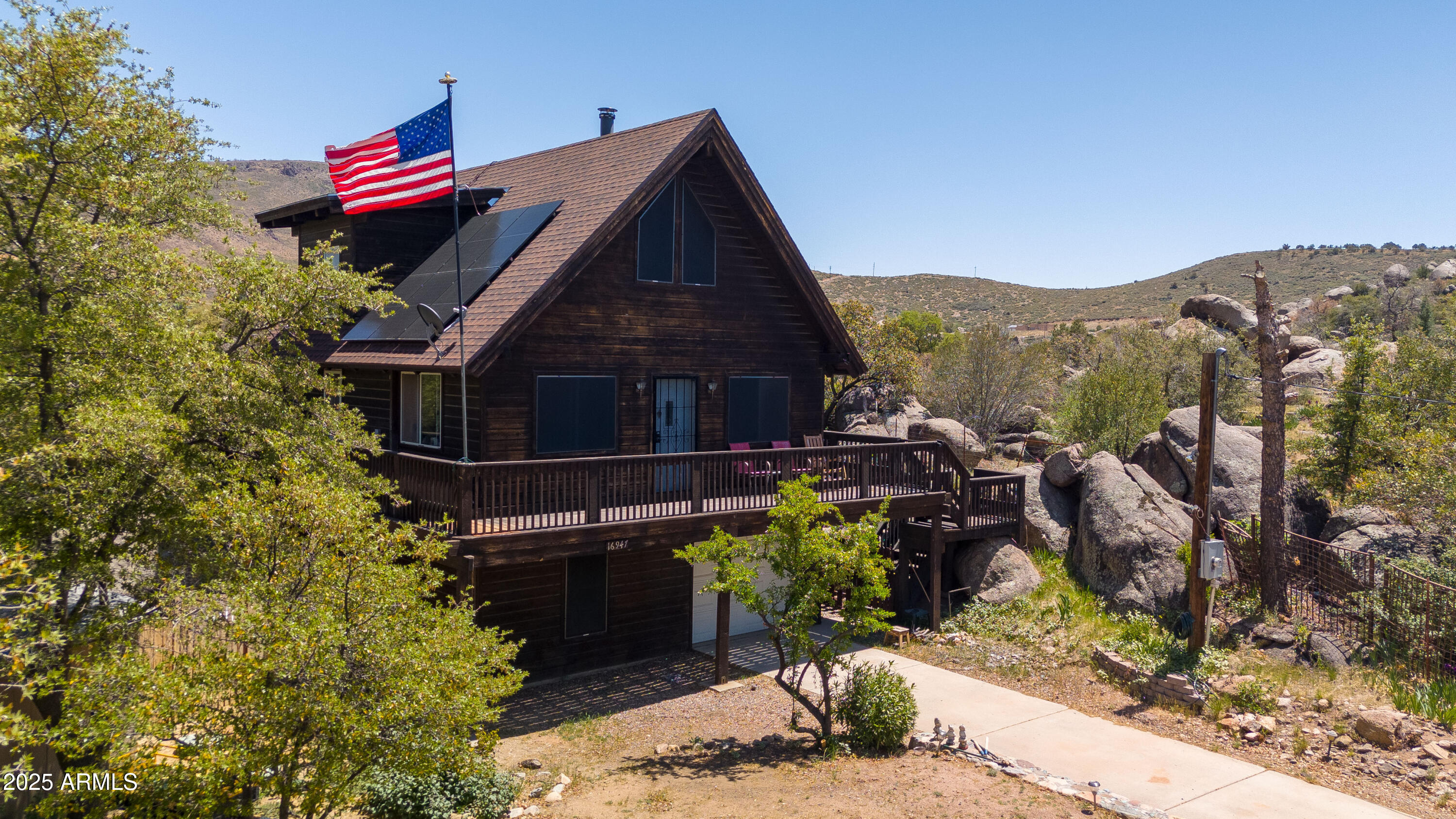 16947 Willow Avenue Yarnell, AZ 85362 - Photo 6 of 44 a aerial view of a house with a yard and sitting area