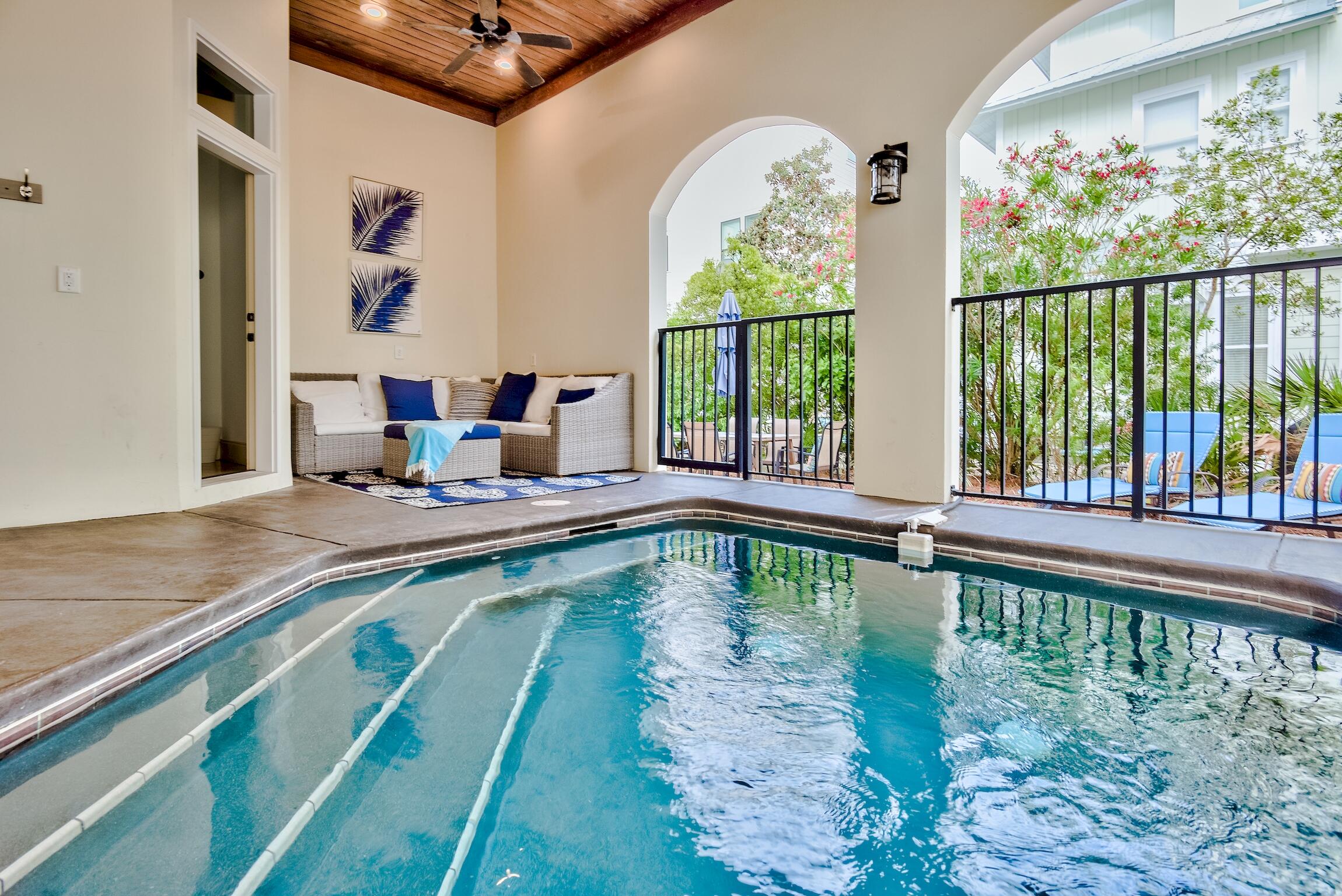 130 Palmeira Way Santa Rosa Beach, FL 32459 - Photo 13 of 38 swimming pool view from a balcony with garden view