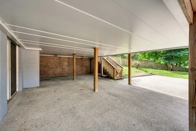 a view of an empty room