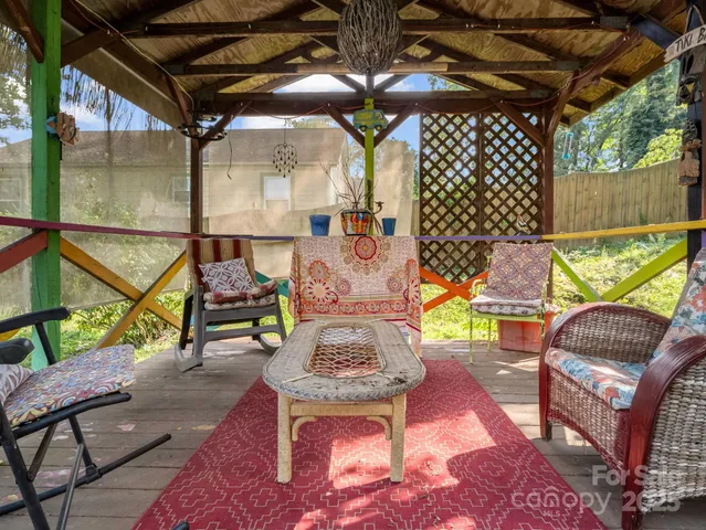 a view of outdoor seating