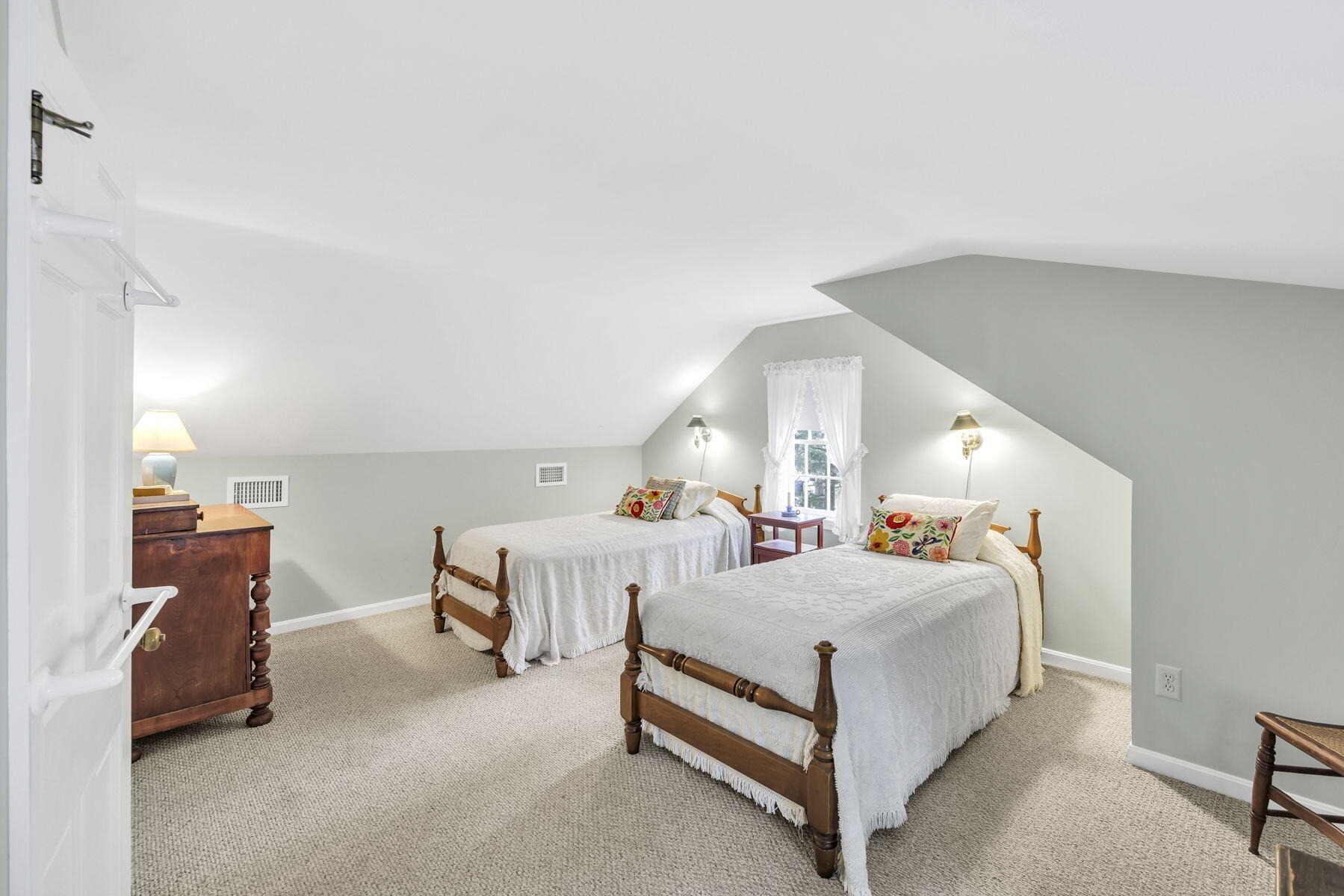 473 Davisville Road East Falmouth, MA 02536 - Photo 25 of 41 a spacious bedroom with two beds and painted walls