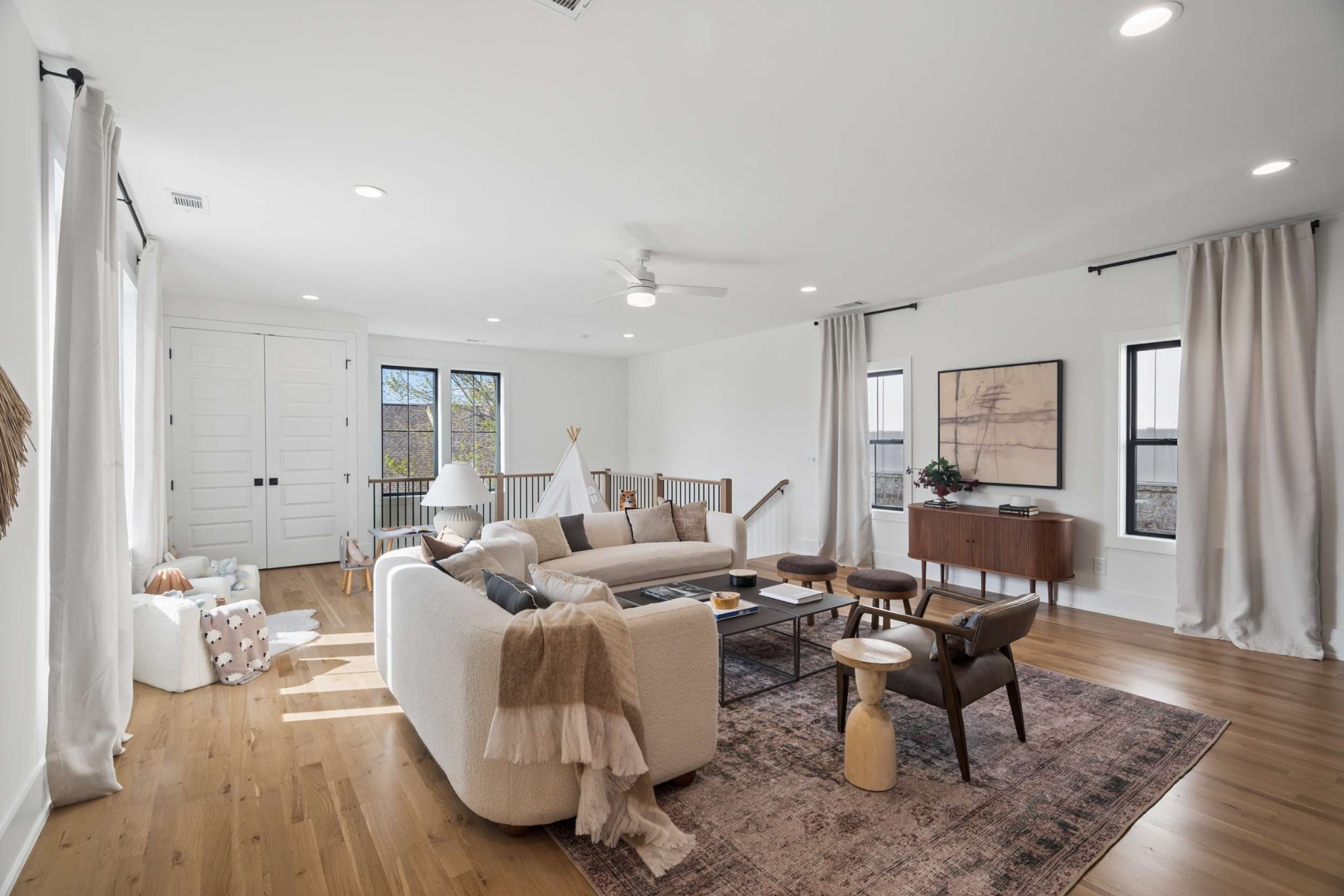 4209 B Kirtland Road Nashville, TN 37215 - Photo 50 of 69 a living room with furniture and wooden floor