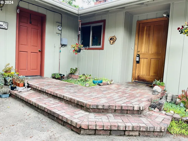 a house with a outdoor space