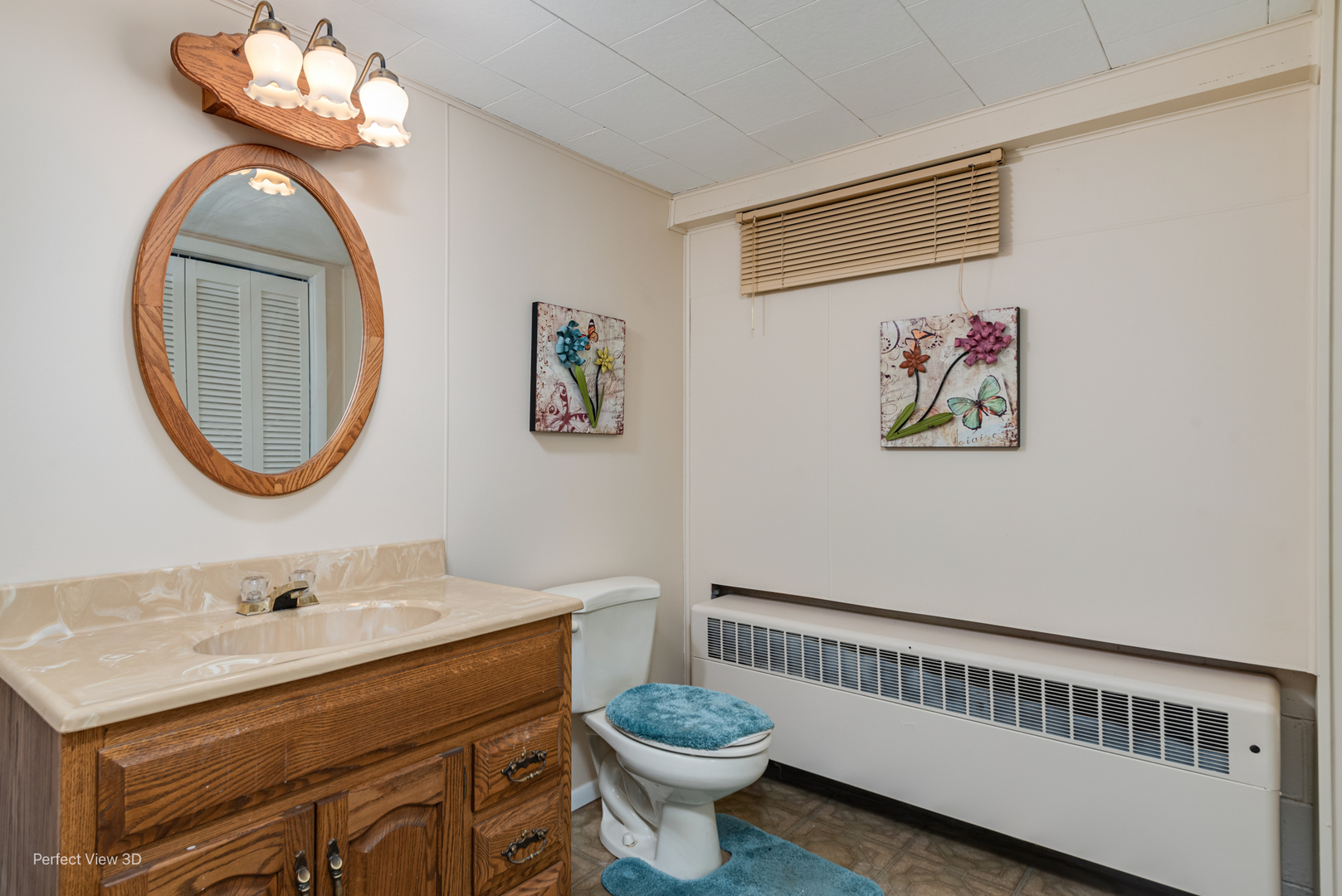 2004 Boehme Street Lockport, IL 60441 - Photo 21 of 23 a bathroom with a toilet a sink and a mirror