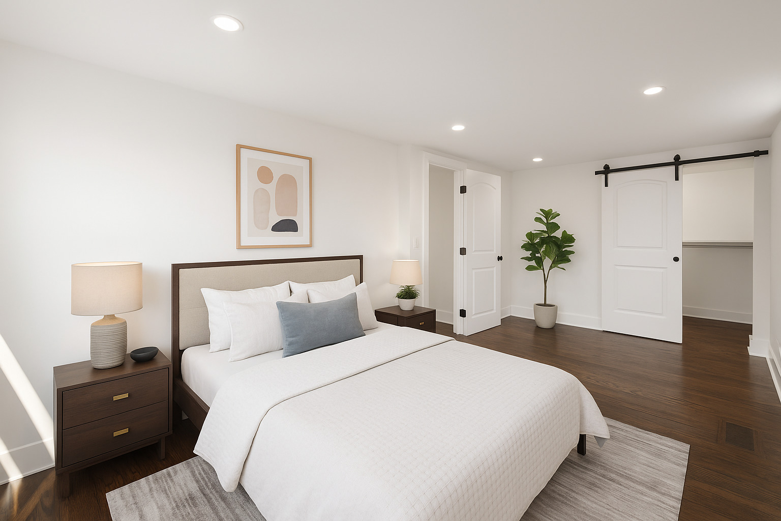 2733 Wesley Avenue Berwyn, IL 60402 - Photo 18 of 33 a bedroom with a bed and wooden floor