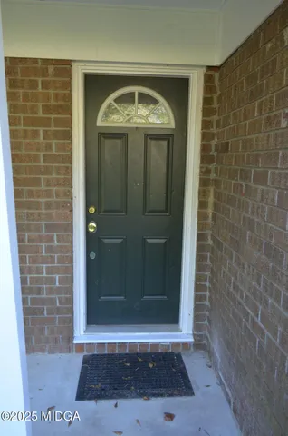 a view of a door of the house
