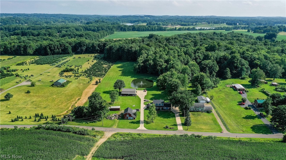 3770 Winchell Road Mantua, OH 44255 - Photo 34 of 34 drone view of the poperty.