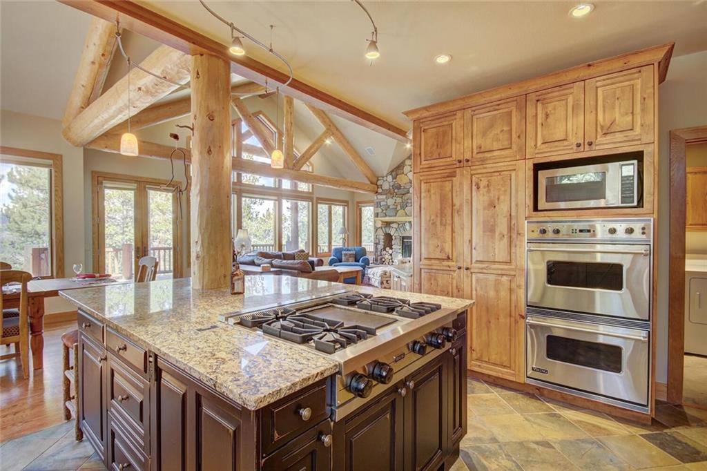 265 Mountain Bluebell Road Keystone, CO 80435 - Photo 2 of 35 a kitchen that has a stove and a table in it