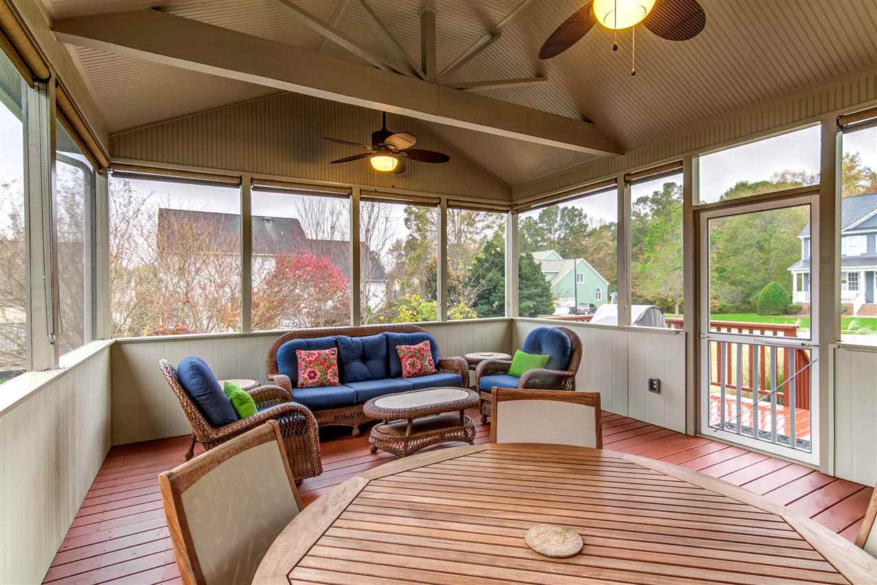 2100 Stanton Hall Court Raleigh, NC 27614 - Photo 24 of 25 Enlarged / Expanded for Entertaining and Relaxing Screened Porch