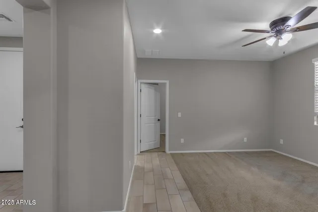 a view of an empty room