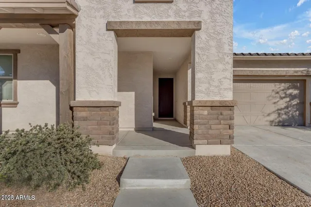 a view of front door of house